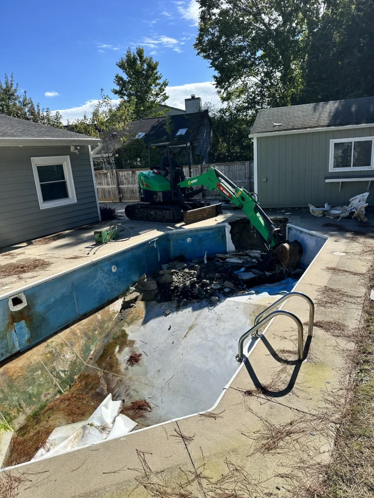 Pool Removal services done by Remove A Pool of Virginia