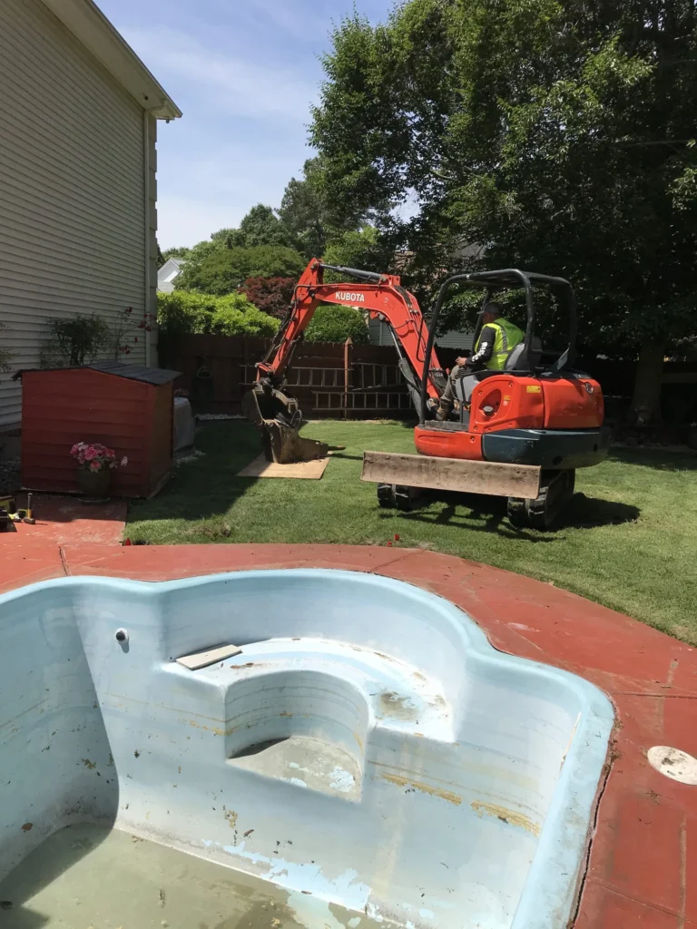 Prepping for an Outdoor Pool Removal