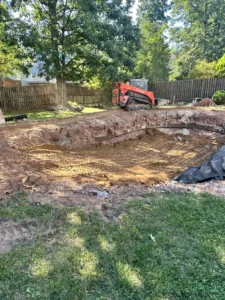 Outdoor Pool Removal in progress